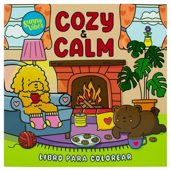 Sunny vibes. cozy & calm / libro para colorear