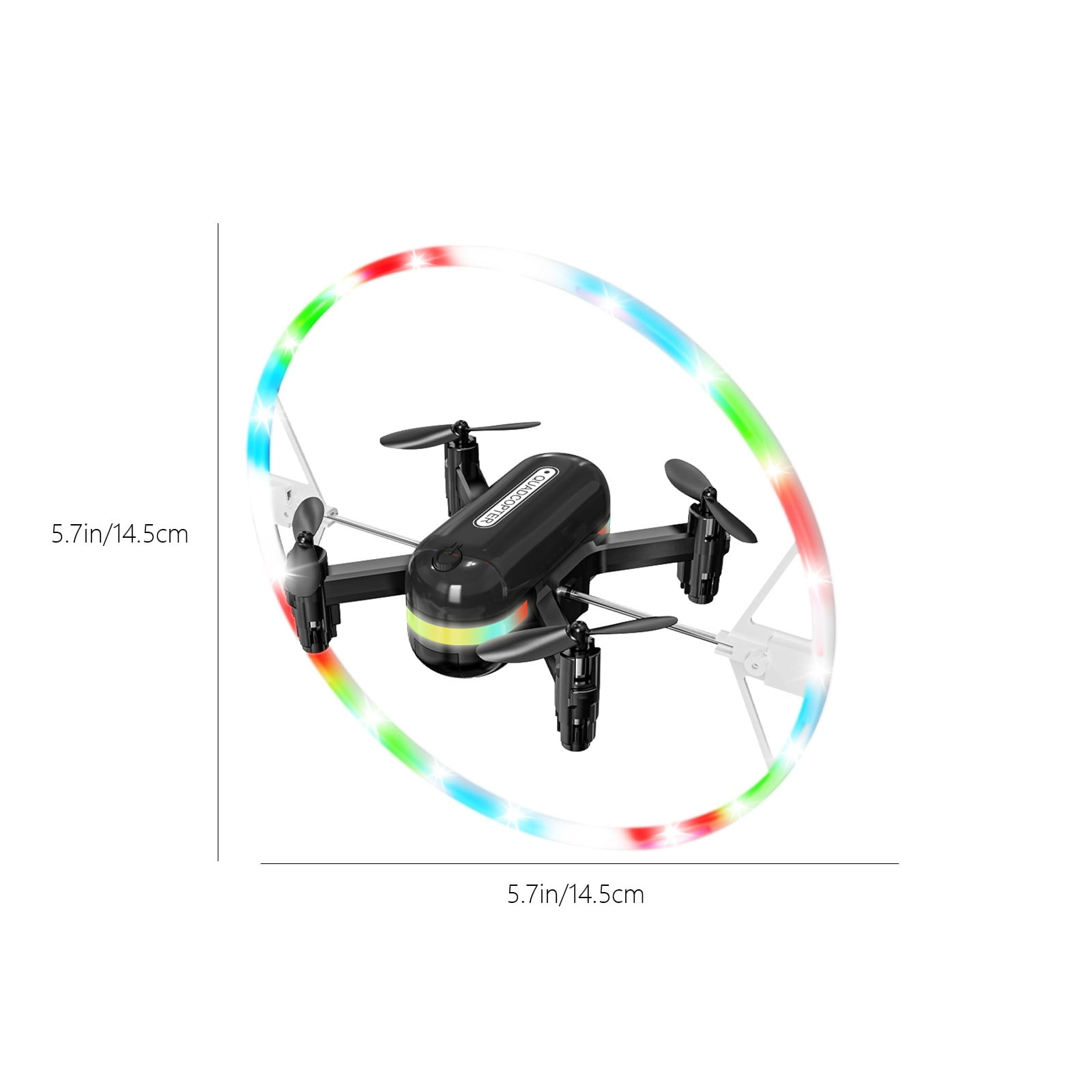 Drone with Cool LED Lights, One Click Takeoff And Landing, Folding Body, Remote Control Toys Gifts for Adult