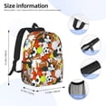thumbnail image 5 of Rateoe Colorful Balls Pattern Student Backpack Water-resistant Backpack 15-inch Laptop Backpack Lightweight Adjustable School Backpack, 5 of 6