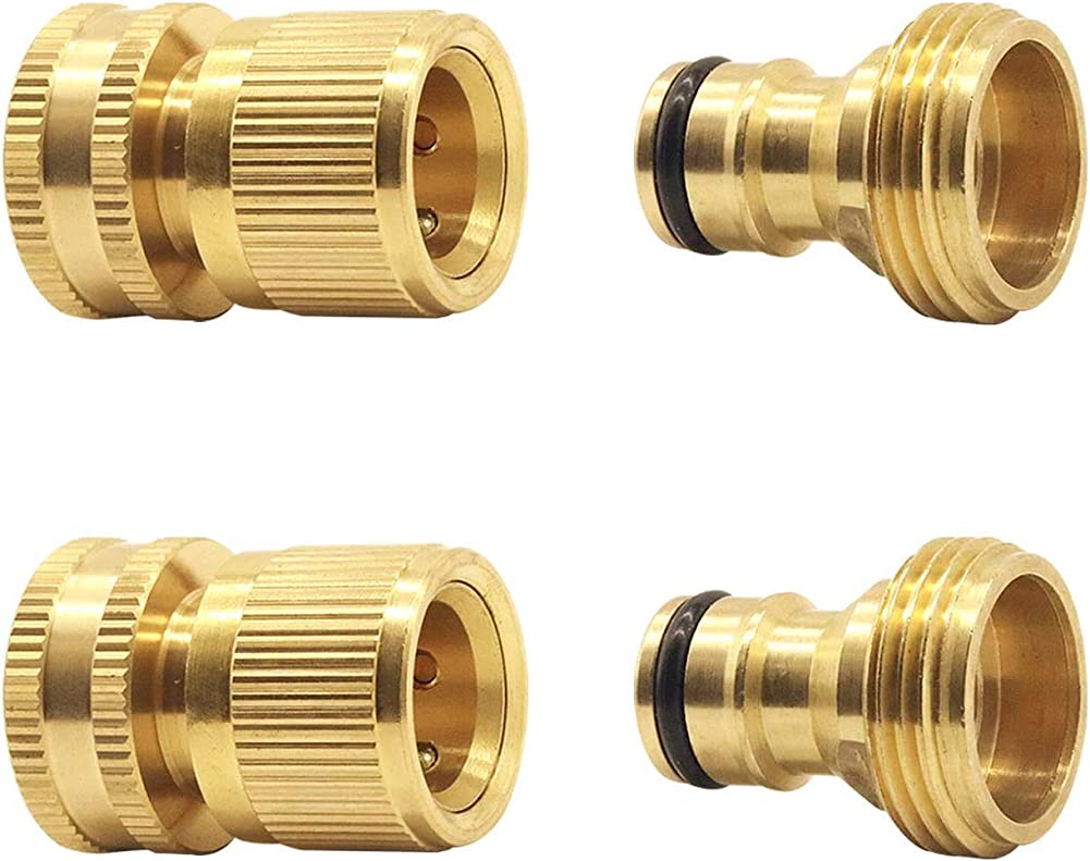 Garden Hose Quick Connector Brass Quick Hose End Connector Garden Hose