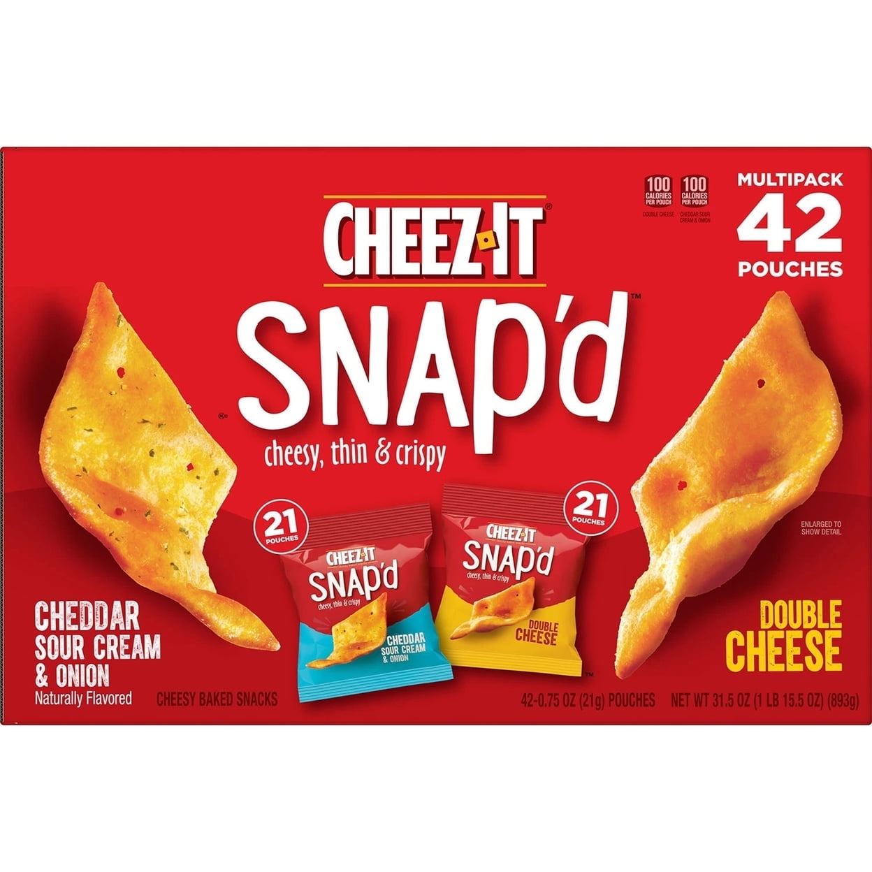 Cheez-It Snapd Variety Pack (0.75 Ounce 42 Pack)