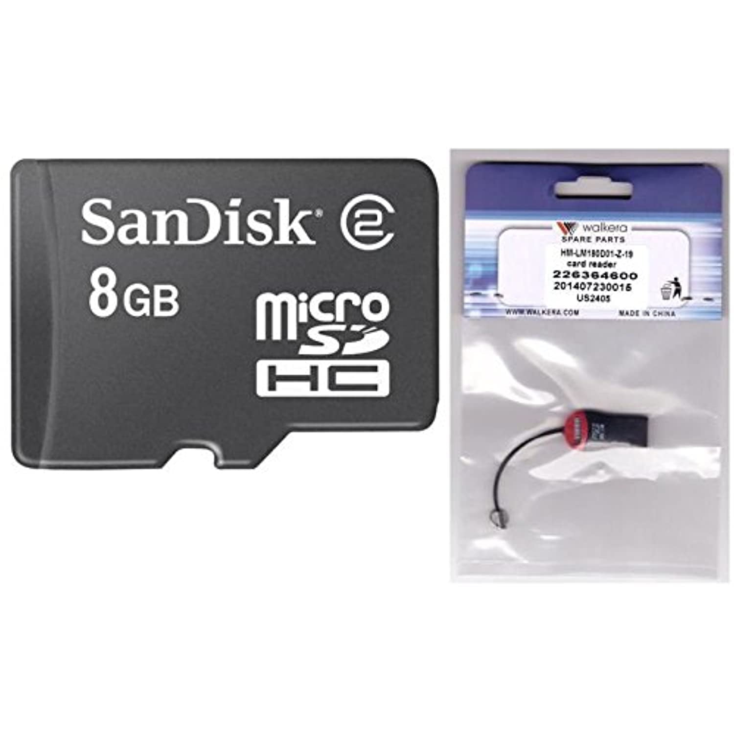 Sandisk 8GB 8G Micro SDHC Class 4 TF Memory Card with Micro SD Card