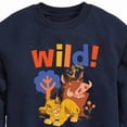 thumbnail image 3 of The Lion King - Wild! - Simon, Pumbaa, & Timon - Toddler & Youth Crewneck Fleece Sweatshirt, 3 of 5