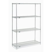 Nexel 14487C Nexel Chrome Wire Shelving, 48W X 14D x 74H