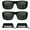 2 Pairs Smoke, variant on Bikershades Motorcycle Riding Safety Sunglass Foam Padded Large Fit Wind, Dust and Impact Resistant
