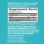 Basic Brands Alpha Lipoic Acid, Antioxidant Supplement, Supports Nerve Health, 60 ct (2 Pack)