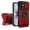 Red, variant on MUKO Designed for iPhone 17 Case with Slide Lens Protection + 360° Rotate Ring Magnetic Kickstand,Military Grade Shockproof Heavy Duty Protective with Magnetic Car Mount Holder Cover Black