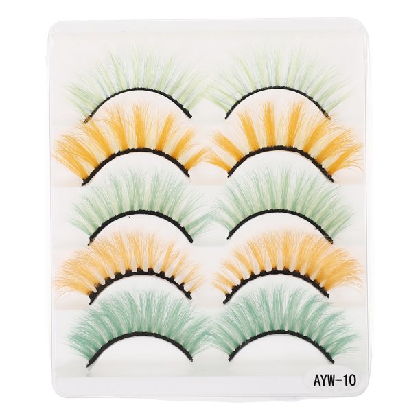 FELTECHELECTR 5 pares de pestañas postizas 3D densas y decorativas, herramientas de belleza