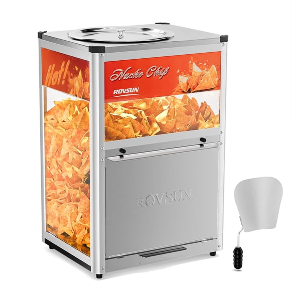 Calentador de alimentos para nachos ROVSUN, máquina para hacer nachos, 10 libras