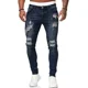 thumbnail image 1 of Vaqueros Ajustados Rasgados A La Moda Para Hombre, 1 of 2