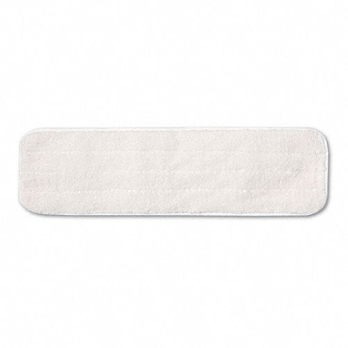 Rubbermaid Commercial Dry Room Pad Microfiber 18" Long White Q412WH 