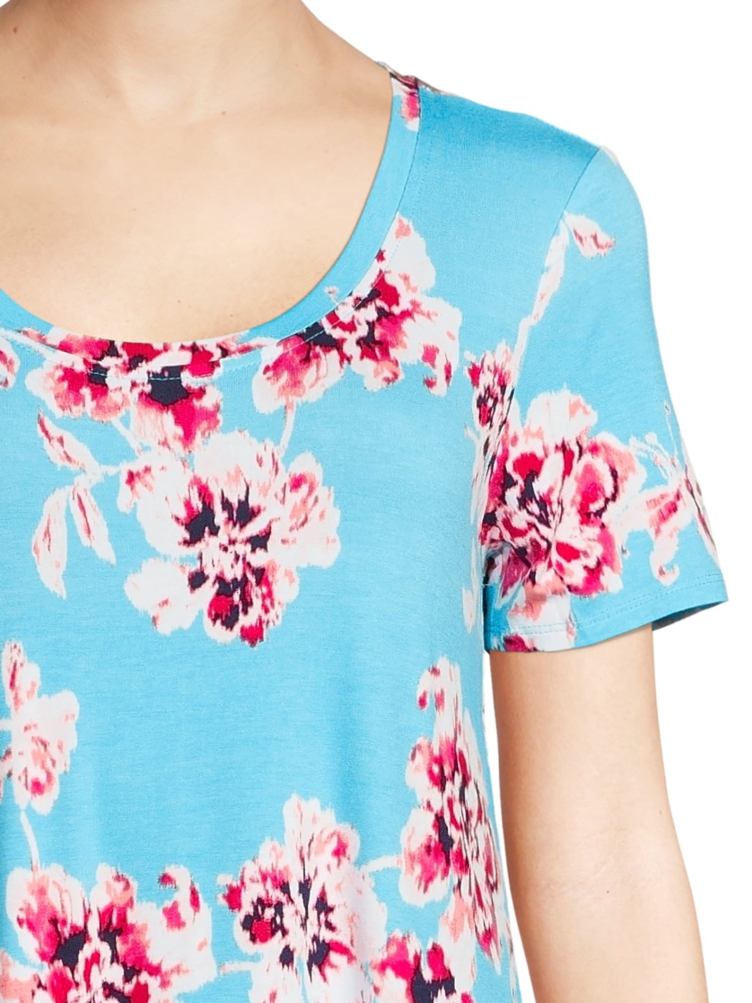 The Pioneer Woman Scoop Neck Dress with Short Sleeves, Women's