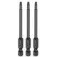 thumbnail image 1 of Uxcell 3pcs Punta de destornillador Torx T15 1/4" Hex Shank 75mm/3" Longitud Acero S3 Magnético a Prueba de Manipulación Cabeza Estrella de 6 Puntos Punta de Destornillador Hex, Negro, 1 of 7