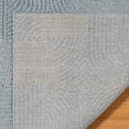 thumbnail image 5 of Gertmenian Malini Karina Denim Blue Modern Geometric Tonal Polyester High-Low Indoor Area Rug, 5x8, 5 of 6