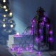 thumbnail image 5 of Cadena de luces de Halloween con pilas, juego de 3x10 pies 20 luces LED 3D de fantasma de murciélago de calabaza - 8 modos de iluminación Luces de decoración de Halloween para exteriores, 5 of 5