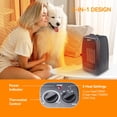 thumbnail image 3 of BEYOND HEAT Radiateur d'Appoint Portable, Radiateurs Électriques 1500W Intérieur avec Protection contre la Surchauffe, Chauffage Rapide en Céramique PTC pour Petite Pièce Ou Chambre, 3 of 6