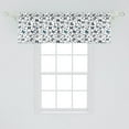 thumbnail image 2 of Entomology Window Valance, Small and Bigger Spring Time Butterflies with Spots and Stripes on Wings, Curtain Valance for Kitchen Bedroom Decor with Rod Pocket, 54" X 18", Multicolor, by Ambesonne, 2 of 3