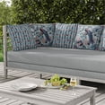 thumbnail image 6 of Peacock Paradise Indoor/Outdoor Pillow with Removable Cover in Blue 16x16, 6 of 6