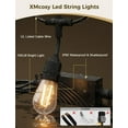 thumbnail image 5 of Smart Patio Lights 49Ft LED Outdoor String Lights Waterproof IP65, App Control, Compatible with Alexa, Dimmable Edison Bulbs Outdoor Light for Yard Porch Bistro Outside, 5 of 10