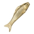 thumbnail image 4 of Goldfish Shape Brass Drawer Knob Single Hole Cabinet Handle Cupboard Pull, 4 of 9