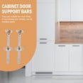 thumbnail image 2 of OULII 2 Pcs Barres de Support de Porte d'Armoire en Acier Argent Réglable pour Amélioration de la Maison, 2 of 8