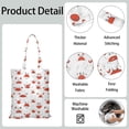 thumbnail image 5 of Retro Crab & Palm Tree Print Shopping Tote - Durable Machine Washable Bag for Travel & Groceries, 5 of 5