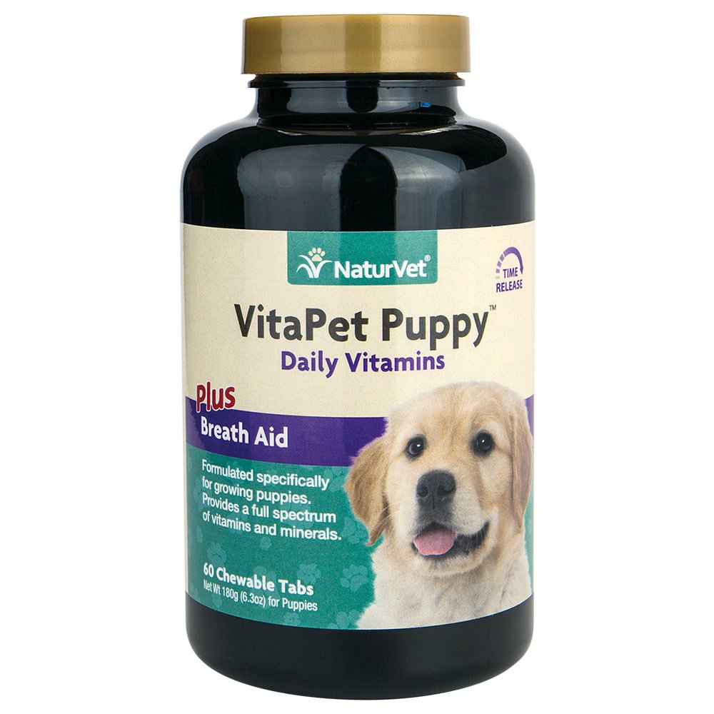 NaturVet VitaPet Puppy Vitamins & Minerals (60 chewable tablets
