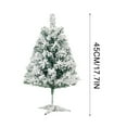 thumbnail image 6 of 3ft Premium Snow Flocked Artificial Christmas Tree Hinged Pine Full Holiday Xmas Tree for Home Office Party Decoration with 820 Branch Snow Tips and Metal Stand, 6 of 9