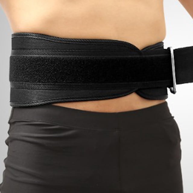 unbranded Cinturón Negro Para Levantamiento Con Soporte De Espalda Y Ajuste Ergonómico Para Entrenamientos Intensos