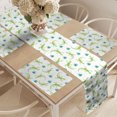 thumbnail image 2 of Ambesonne Lizard Table Runner & Placemats, Crawling Desert Creature, Placemat 4 pcs + Runner 12"x90", Avocado Green Teal, 2 of 2