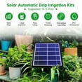 thumbnail image 5 of 2 Packs Solar Powered Automatic Watering System with Timer Drip Irrigation Kit for Garden Plants USB Rechargeable Water Pump with 15 Drippers and Connectors Greenhouse Gardening Irrigation Equipment, 5 of 6