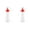 Red, variant on MOPOOR Empty Plastic Honey Bottles with Funnel,Squeeze Honey Jars Leakproof Honey Dispenser No Drip Lids Condiment Container for Ketchup Mustard Salad Dressing Sauce Syrup Oil Epoxy, BPA Free