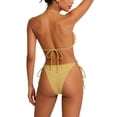 thumbnail image 5 of LEKWK Bikini Sets for Women Halter Ring Linked Tie Side Triangle Bathing Suit Thong Cheeky String Cutout Swimsuit Summer Beach Vacation Pool Party Resort Wear, 5 of 8
