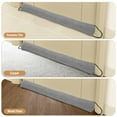 thumbnail image 4 of Rzvnmko Under Door Draft Stopper 36 inches Heavy Duty Triangle Door Draft Blocker with Hanging Loops for Air Seal Insulation Soundproof, 4 of 6