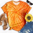 thumbnail image 2 of Blusa de cuello redondo con estampado informal para mujer a la moda, camiseta de manga corta, Tops de verano Fridja  ghk2046, 2 of 3