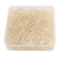 thumbnail image 2 of 100 Pcs Trombones Dorés Forme Mignonne en Acier Inoxydable Trombones Métalliques Multifonctions pour Maison Étude Bureau avec Boîte de Rangement, 2 of 7