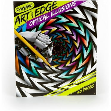 Crayola Art with Edge Optical Illusions Coloring Book, 40 Pages, Child