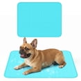 thumbnail image 1 of Tapete Refrescante de Verano para Mascotas para Perros y Gatos, Tapete Refrescante Azul para Perro de 28 x 22 Pulgadas, Tapete Refrescante para Perro con Látex Suave para Perros Medianos y Grandes,, 1 of 8