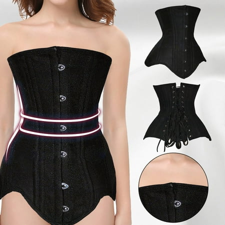 

Women Lace Body Shaper Bodysuit 18 Steel-bonded Cotton Firm Control Shapewear Lifter Corset Belt Waist Trainer Burner Shapewear Note Please Buy One Size Larger