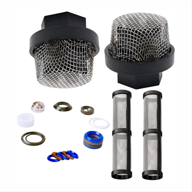 Kit de Empaquetadura para Reparación de Bomba 244194 y Filtro de Entrada UNF de 7/8 Pulgada 246385 y Kit de Reemplazo de Filtro de Colector de Bomba 246384