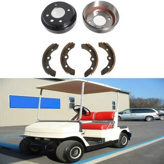 LABLT Golf Cart Brake Drums Shoes Kit Replacement for Yamaha G1 G2 G8 G9 1982-1992 Gas & Electric Golf Carts