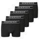 thumbnail image 1 of SCHIESSER calzoncillos bóxer para hombre, paquete de 5 - serie «95/5», pantalón, cintura con logotipo Negro XL (X-Large), 1 of 4
