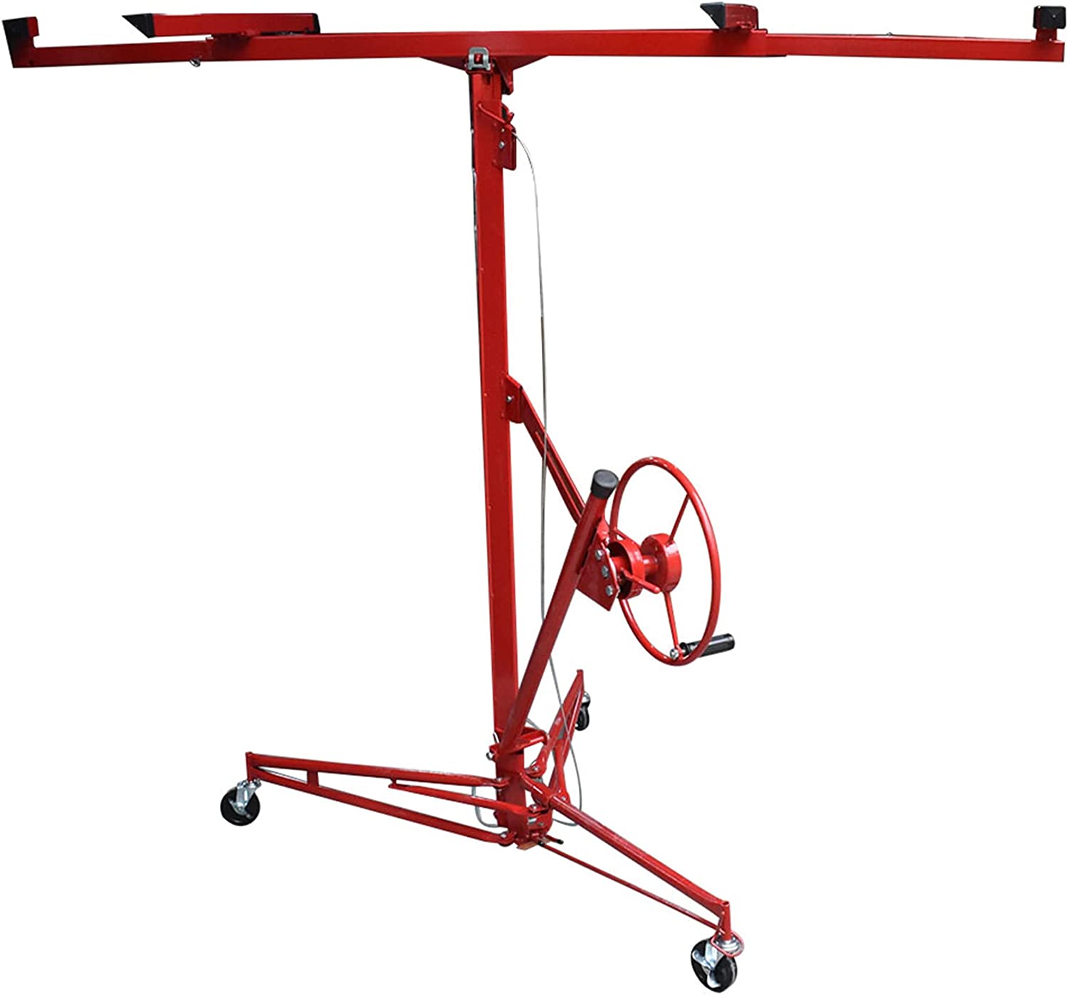 PETU Drywall Lift 16ft Drywall Lift Casters Lockable for Home and