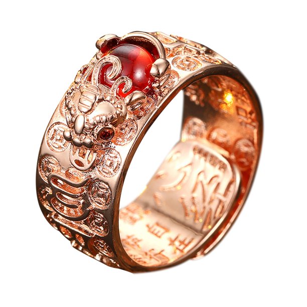 Mujeres Hombres Vintage Escultura Estiramiento Anillos Abierto Banda Ajustable Anillo de Halloween Piedra preciosa Perfecto para Halloween Accesorios de disfraces