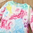 thumbnail image 6 of Girls Outfits Pajamas Tie-dye Shirts and Pants Set, 6 of 7