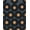 Black Gray Orange, Pattern 1, variant on Design&I 8'x10' Washable Area Rug Circle Music Retro Turntable Motif Round Nostalgic Groove Vinyl for King Size Bedroom, Under Bed, Sleek Flatweave Pet Friendly