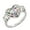 Silver, variant on Rings for Zircon Shaped Openwork Pattern Ring Mother's Day Gift Jewelry