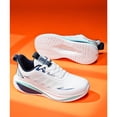 thumbnail image 5 of CANEMON Men's Breathable Mesh Lace-Up Walking Shoes, White/Navy, 6.5, 5 of 8