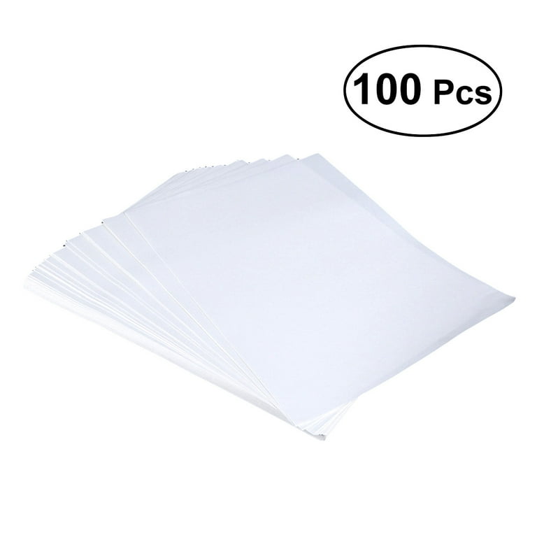 100pcs Heat Transfer Printing Paper A4 Sublimation Transfer Paper (White), Size: Large