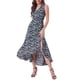 thumbnail image 1 of Vestido midi negro sin mangas de línea A con abertura lateral Inspire Chic XL, 1 of 6
